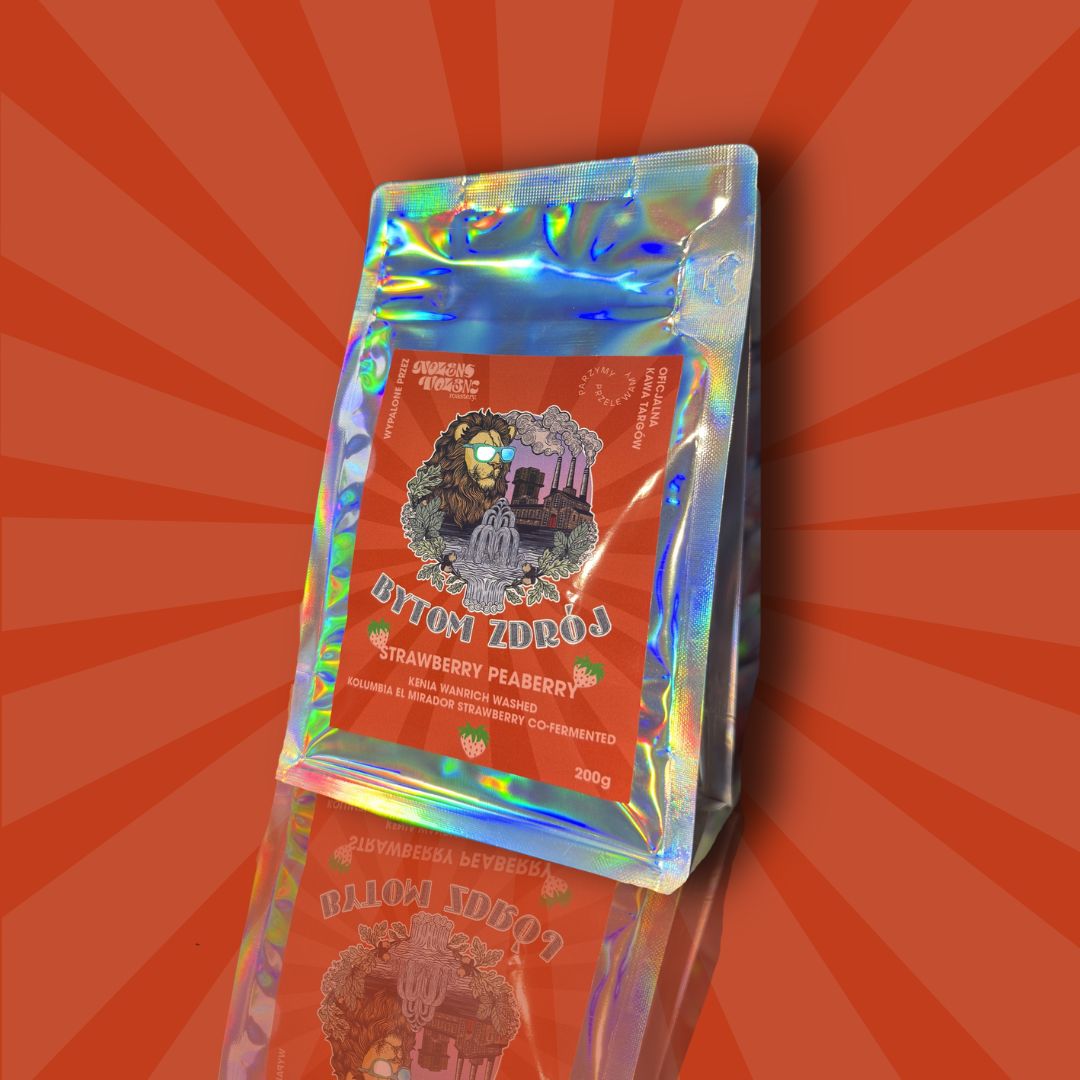 Kawa STRAWBERRY PEABERRY oficjalna kawa targów PARZYMY PRZELEWAMY w Bytomiu, Nolens Volens